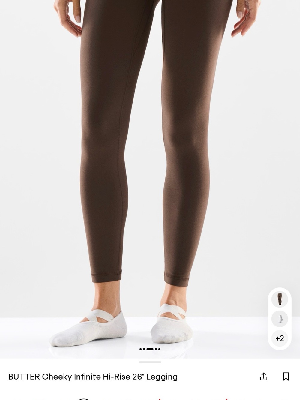 Aritzia Brown High-Rise Leggings